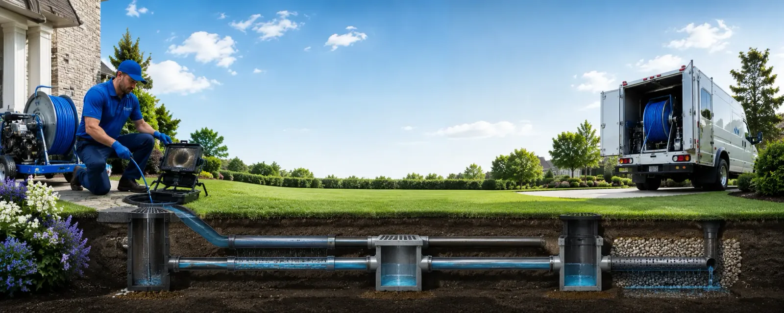 Outdoor drain cleaning information for Nathalie, VA